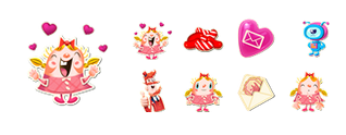 Candy Crush Facebook Stickers