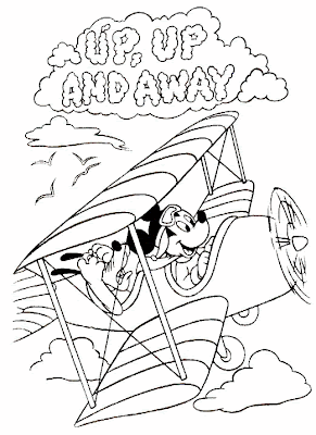 Airplane Coloring Sheets on Airplanes Coloring Pages