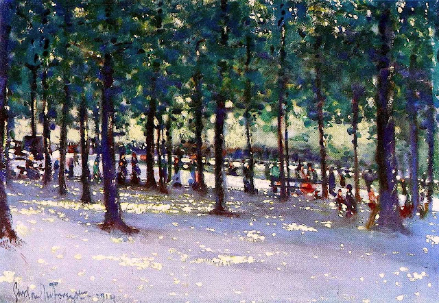 Gordon Forsyth painting of shade 1913