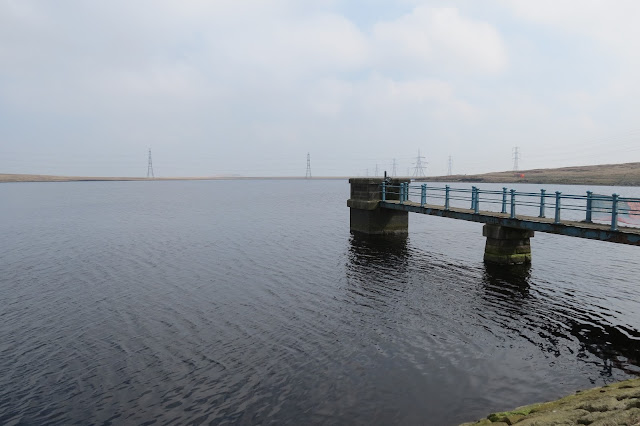 A view from the side of the jetty and reservoir.