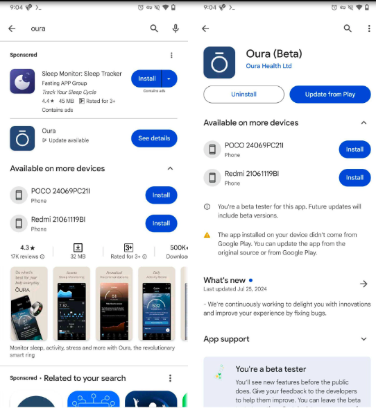 قد يتيح لك متجر Google Play قريبًا تحديث التطبيقات المثبتة من متاجر تطبيقات الطرف الثالث