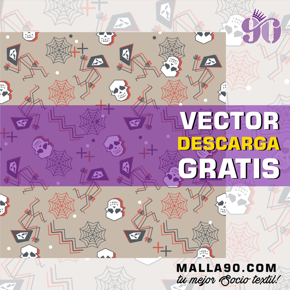 vector gratis de halloween patron dance