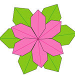 Origami Bunga Poinsettia