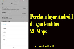 Trik Merekam Layar Android Dengan Audio System Dan Jernih Qualitas 20 Mbps