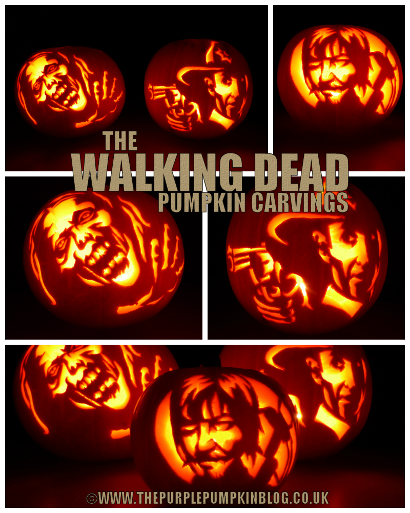 The Walking Dead Pumpkin Carvings 2013