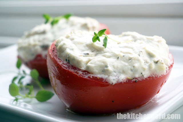 Cheese-Filled Roasted Tomatoes | The Kitchen Nerd