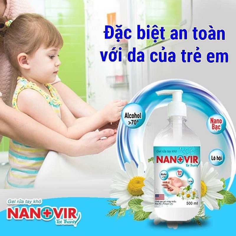 Gel rửa tay Nanovir - Combo 3