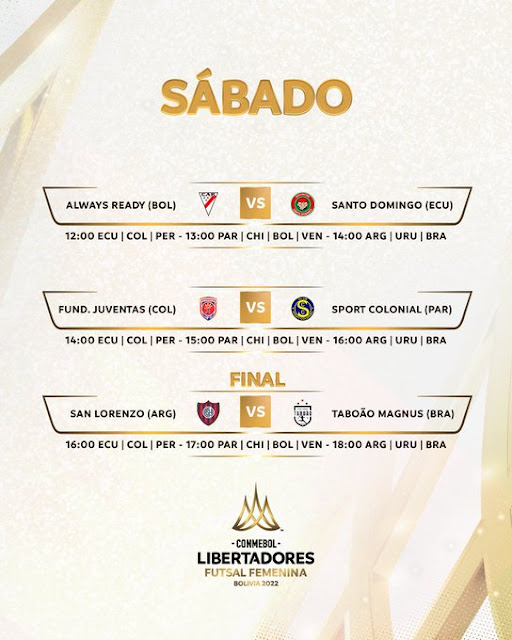 Fixture Final Libertadores Femenina 2022