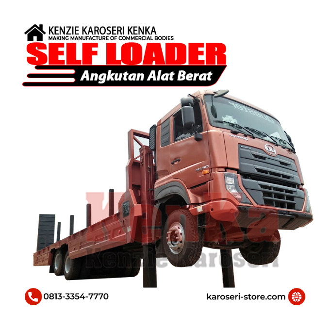 Pembuat Karoseri Self Loader - Angkutan Alat Berat