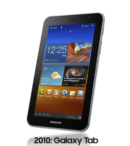 2010: Samsung Galaxy Tab