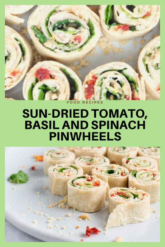Sun-Dried Tomato, Basil & Spinach Pinwheels
