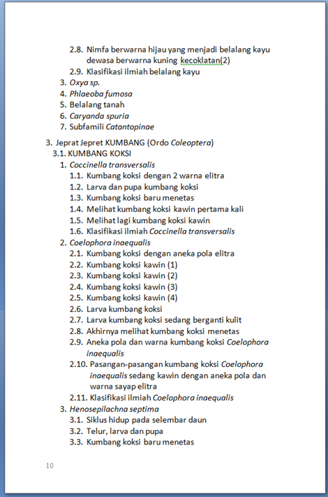 Daftar isi Jeprat Jepret Serangga_5