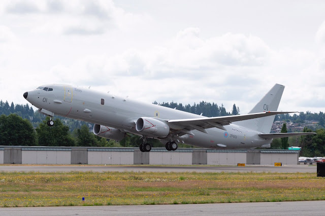 El Boeing P-8A Poseidon de la RAF realiza su primer vuelo, entrega a finales de año