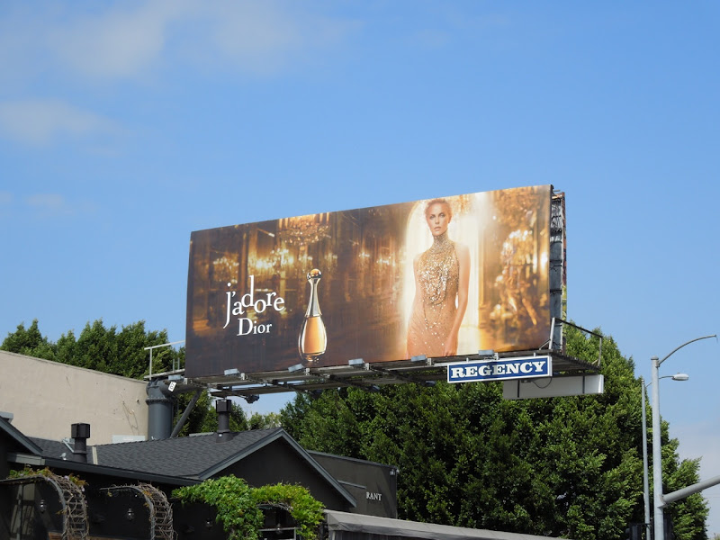 Charlize Theron JAdore Dior billboard