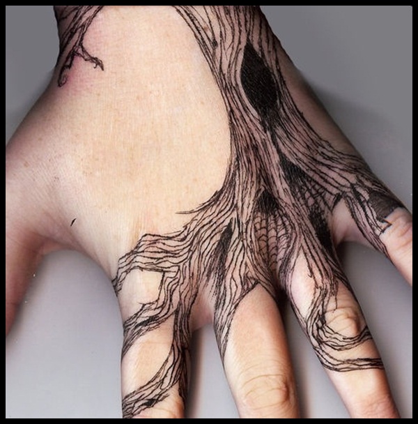 Tree Tattoo On Hand