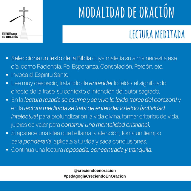 Modalidades de Oración - Lectura Meditada