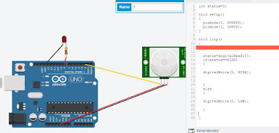Pir sensor peepgram