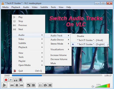 Switch Audio Tracks on VLC