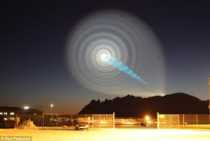 noruega espiral azul en el cielo noruega luz en el cielo noruega misteriosa luz azul en forma de espiral en el cielo ufo plato volador objeto volador no identificado