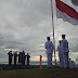 Bupati Kotabaru  Hadiri Upacara Penurunan Bendera di Mamake