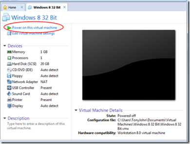 Step by Step Instructions To Install Windows 8 on VMWare Workstation 8 2