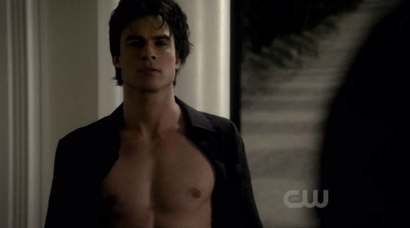 Ian Somerhalder Shirtless on Vampire Diaries s1e21