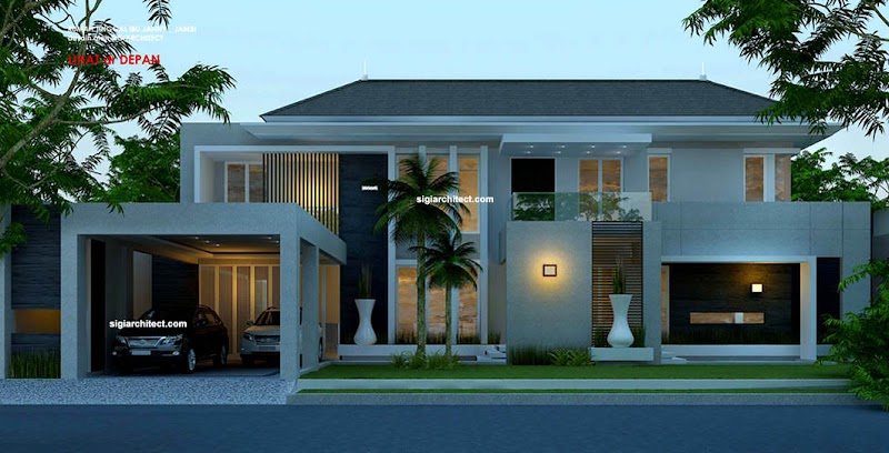 20 Desain Rumah Mewah 2 Lantai Hook, Trend Inspirasi!