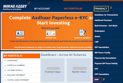 How To Start SWP In Mirae Asset Mutual Fund