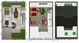 Renovasi Rumah Mungil Minimalis tipe 45 tanah 84