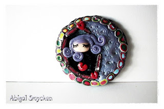 polymer clay, girl, armenian, ethnic