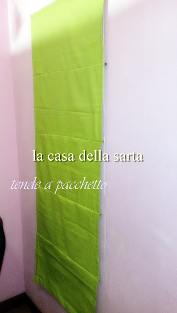 tende decorative a pacchetto verdi