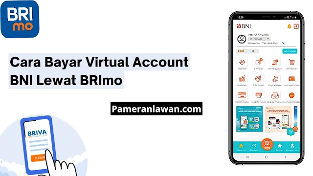 cara bayar virtual account BNI lewat BRImo