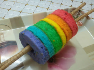 My New Cubicle: Kek Span Pelangi (Rainbow Cake)