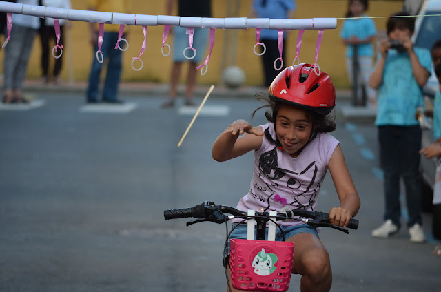 Carrera de cintas infantil en Llano