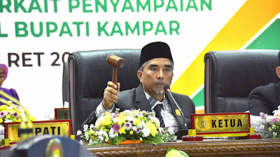 DPRD Kampar Gelar Paripurna Penyampaian Visi-Misi Bupati Terpilih