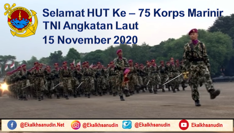 DIRGAHAYU KORPS MARINIR KE - 75 TAHUN 2020