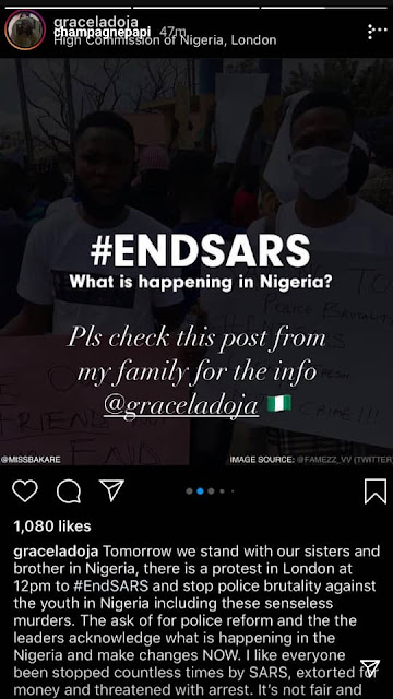 Canadian rapper, Drake joins the #EndSARS campaign