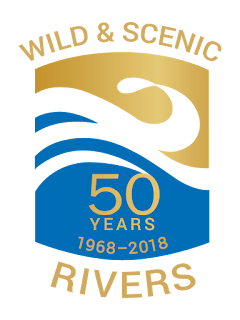 Wild & Scenic Rivers 50th anniversary logo