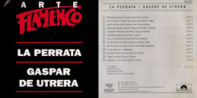 GASPAR DE UTRERA / MARÍA LA PERRATA; PACO DE LUCÍA, RAMÓN DE ALGECIRAS, PEDRO PEÑA "ARTE FLAMENCO" CD 1994 ORBIS FABRI - POLYDOR