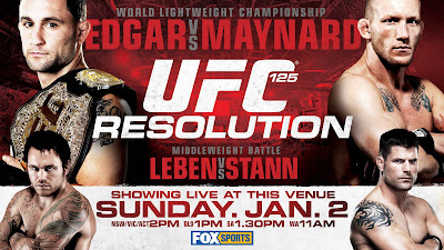 UFC 125 Resolution Edgar vs Maynard