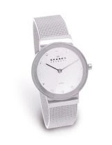 Skagen Women's Silver Dial Mesh Bracelet Watch #358SSSD<br />