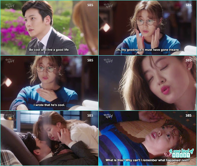  bong hee recall ji wook and her about to kiss but what happen next - Suspicious Partner: Episode 3 &4 