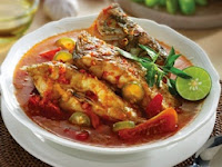 Resep dan cara membuat Ikan kakap kuah asam