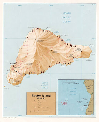 Geological Eastern Island map