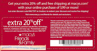 Free Printable Macy's Coupons