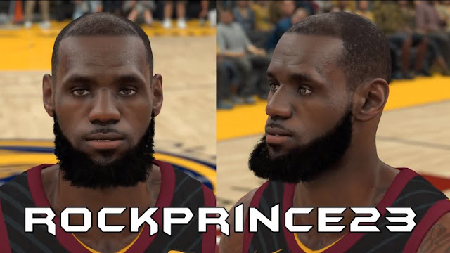 NBA 2K18 LeBron James Cyberface