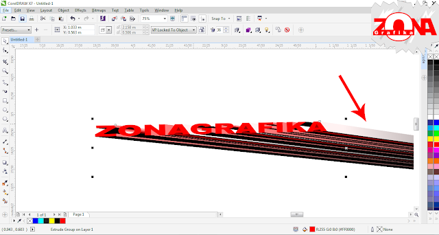 Cara Membuat Tulisan 3D dengan Corel Draw X7