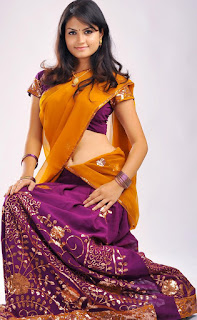 Madhulika Half Saree Navel Show