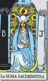 carta del tarot la suma sacerdotisa