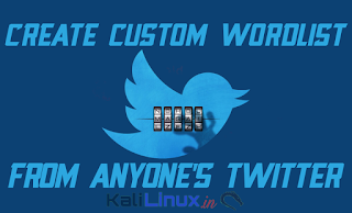 Twofi Create Custom wordlist from Twitter on Kali Linux